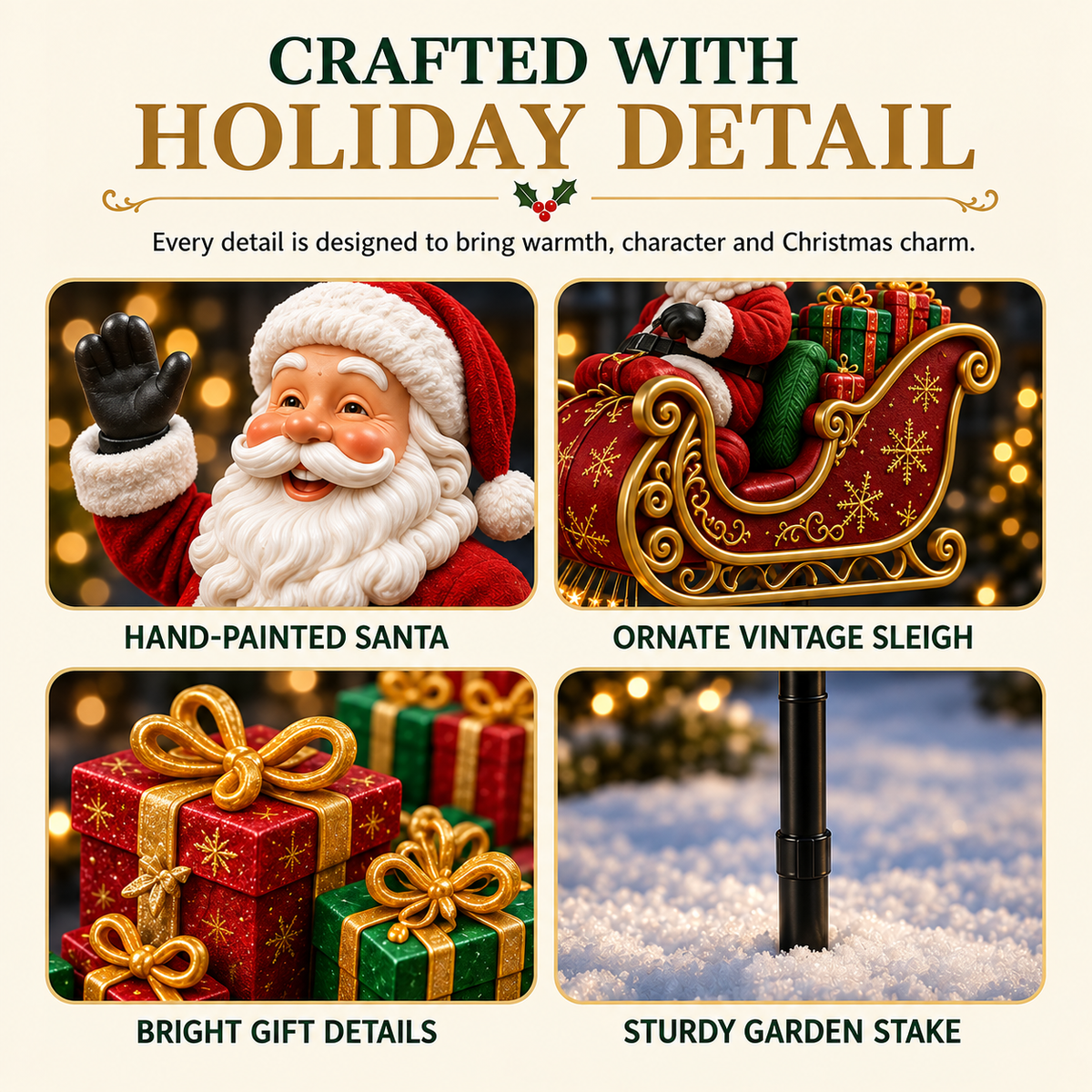 🔔🎄 Festive From Every Angle ✨– Magical Christmas Cascade Solar Garden Light🎄🎁
