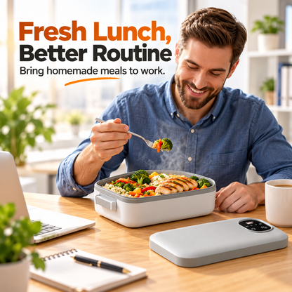 🍱 Portable Electric Heated Lunch Box – Enjoy Warm Meals Anywhere