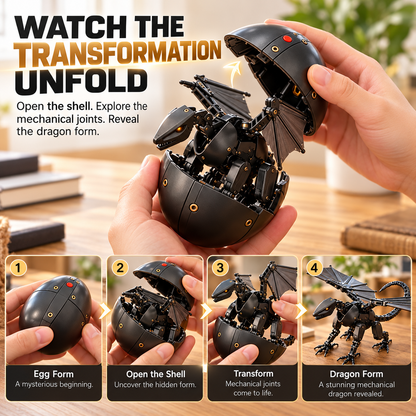 🥚🐉 DragonMorph – Magical Egg-to-Dragon Transforming Mechanical Toy | Unique Gift for Dragon Lovers