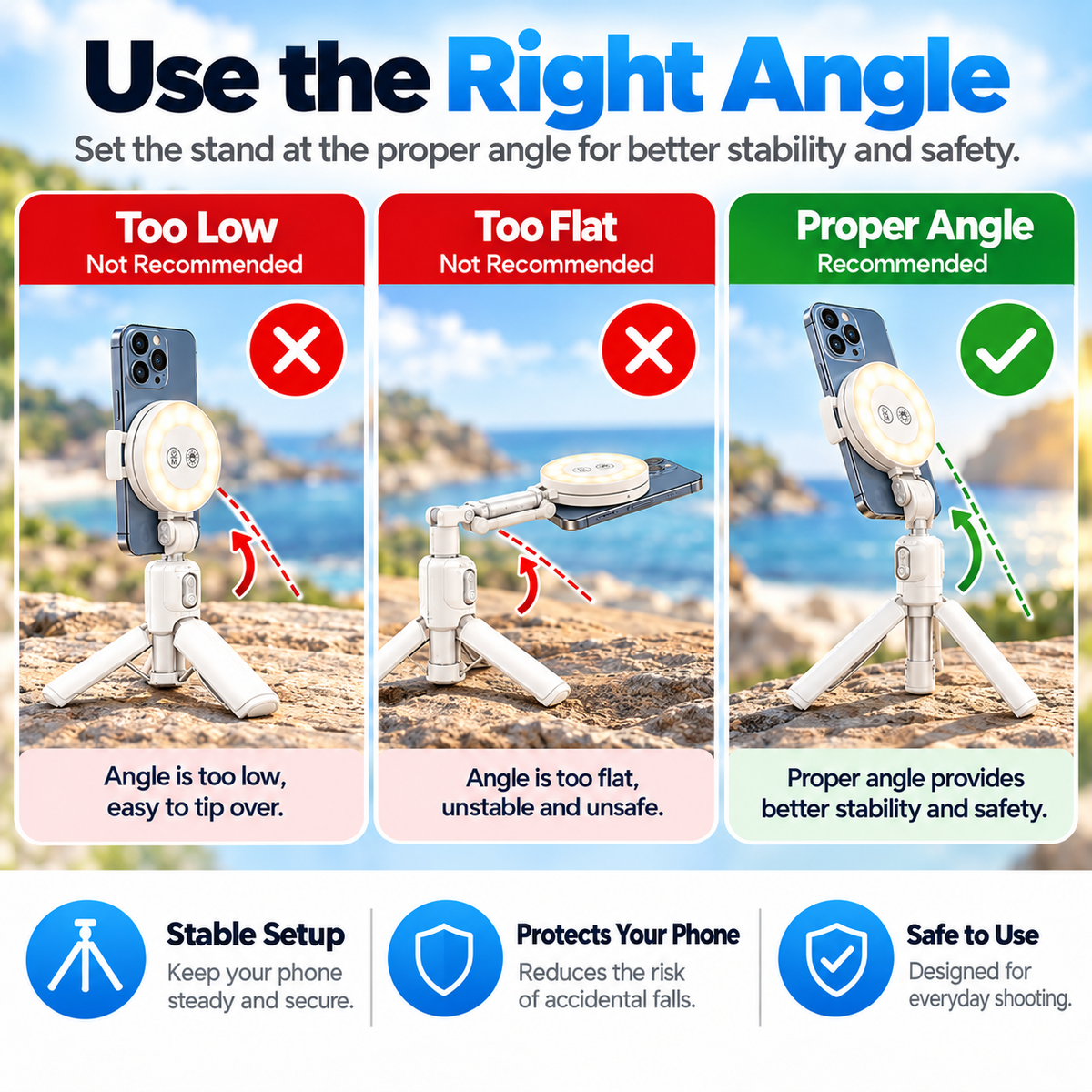 Tripod positioning guide