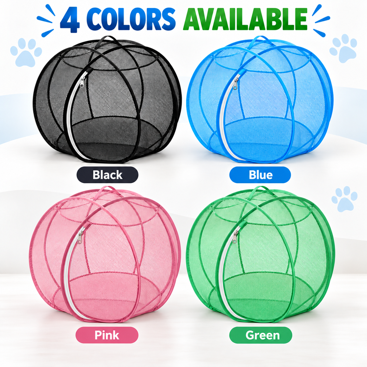 FreshAir Cat Haven available color styles Black Blue Pink Green