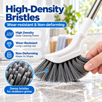 🧹 Adjustable Telescopic Crevice Cleaning Brush – Stainless Steel Long Handle