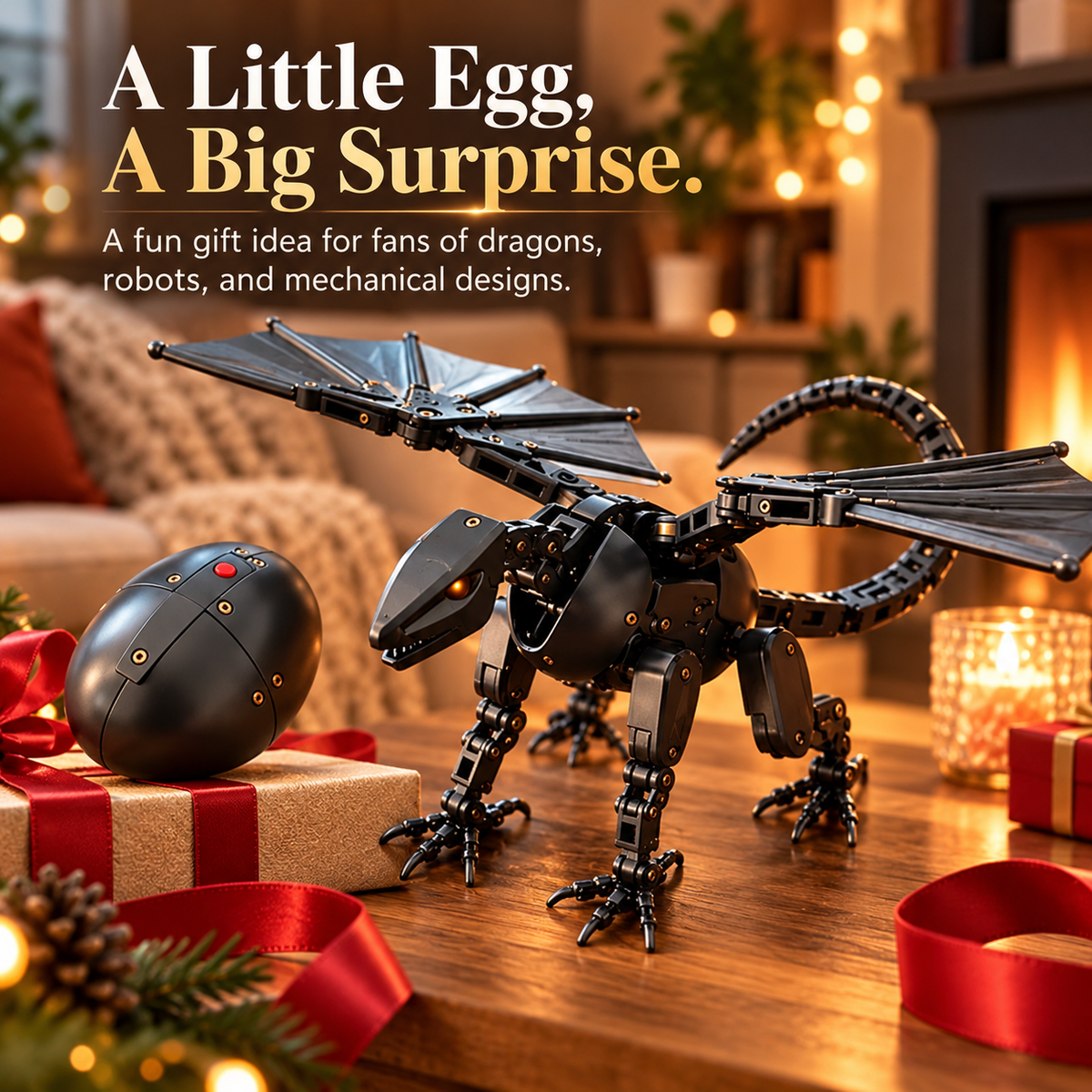 🥚🐉 DragonMorph – Magical Egg-to-Dragon Transforming Mechanical Toy | Unique Gift for Dragon Lovers