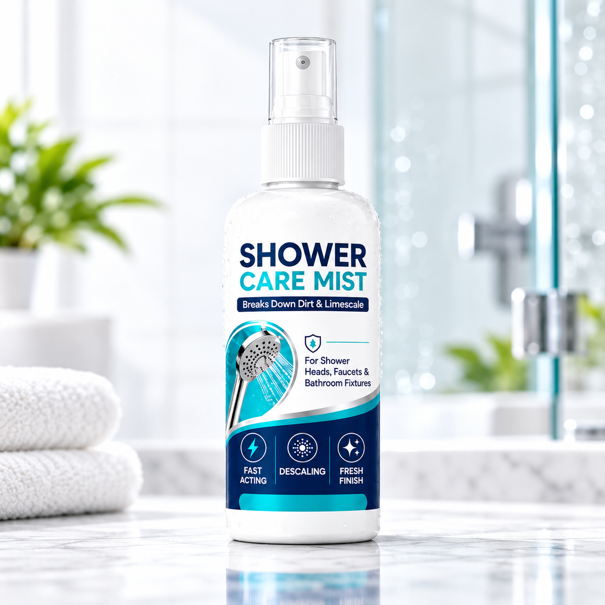 🚿✨ Powerful Shower Limescale Remover Spray – Effortlessly Dissolve Stubborn Buildup!