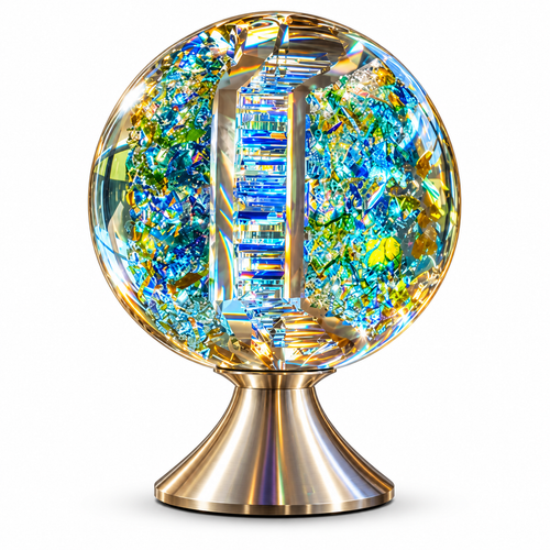 🌈✨ Magical Rainbow Crystal Light Sculpture – Stunning Glass Art That Fills Your Room with Colorful Reflections!