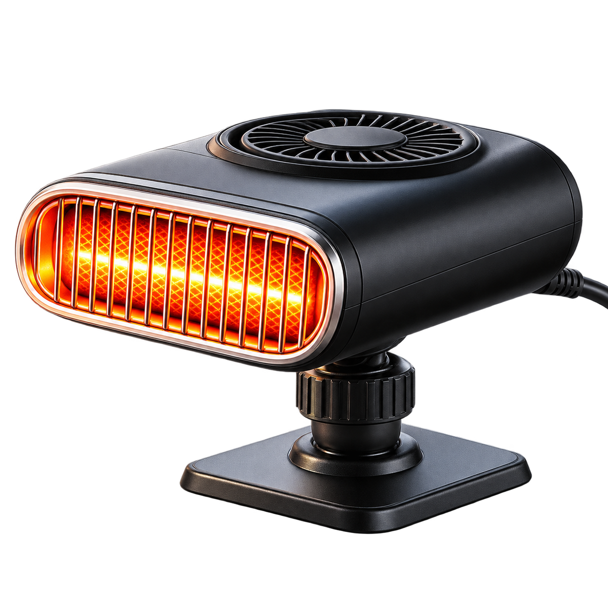 ❄️🔥 12V Portable Car Heater & Windshield Defogger – 360° Adjustable Fast Heating Fan for Winter Driving