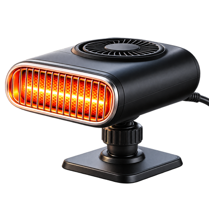 ❄️🔥 12V Portable Car Heater & Windshield Defogger – 360° Adjustable Fast Heating Fan for Winter Driving
