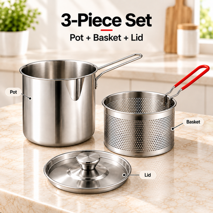 🔥 Mini Deep Fryer Set – Make Crispy Fries & Snacks at Home in Minutes 🍟