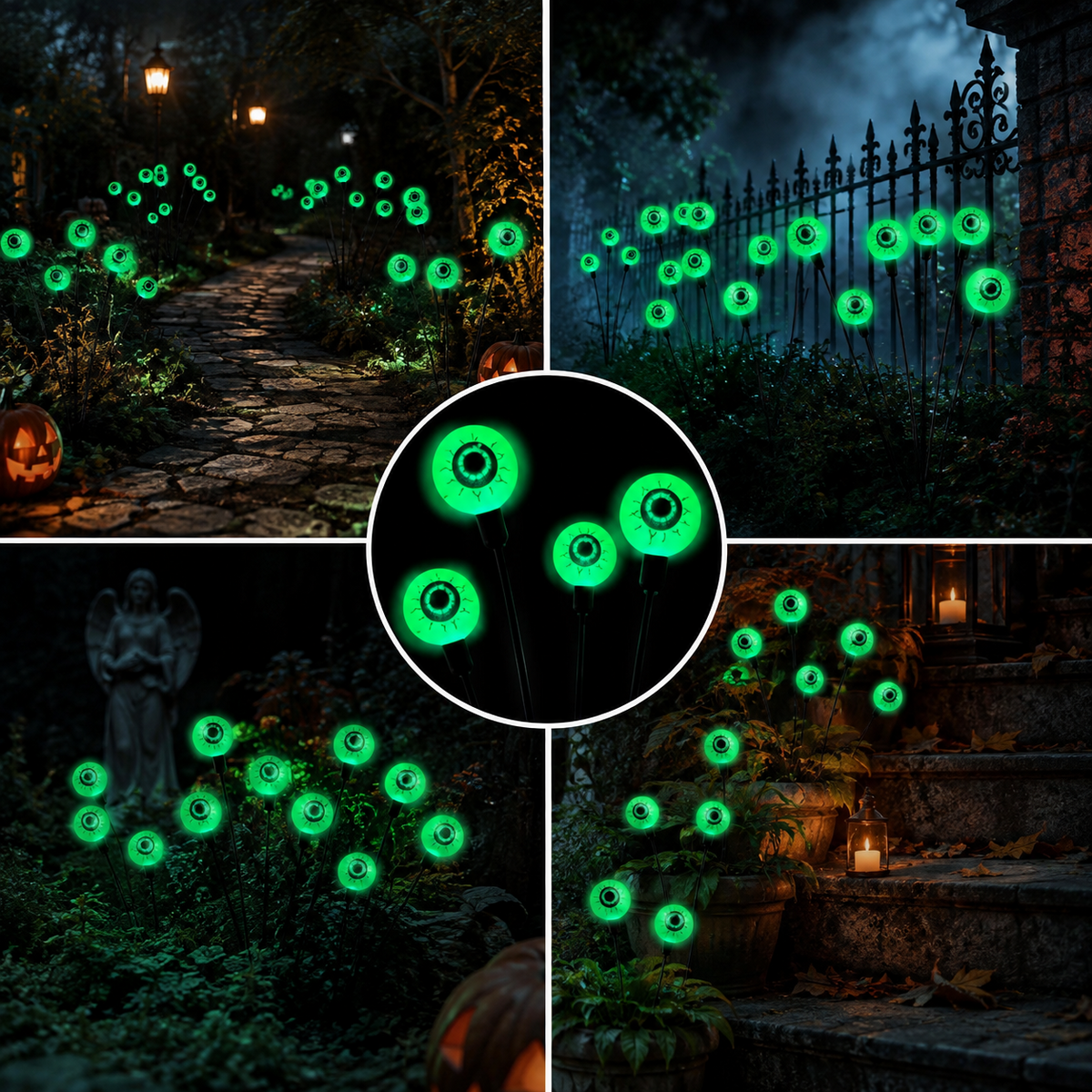 🎃 Solar Pumpkin Lights Light Up Your Halloween Yard 👻
