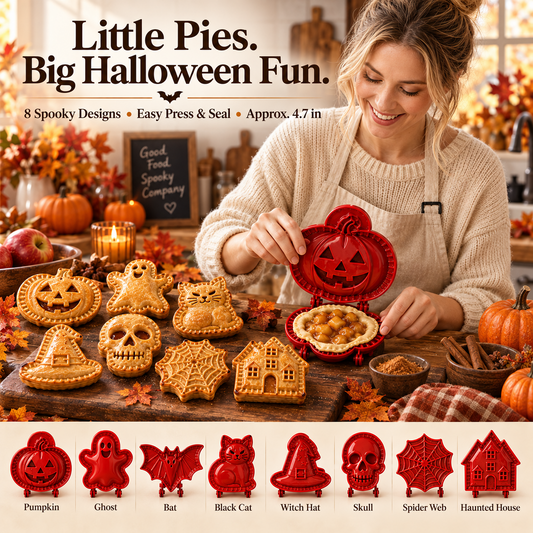 🎃 8-Piece Halloween Mini Hand Pie Mold Set