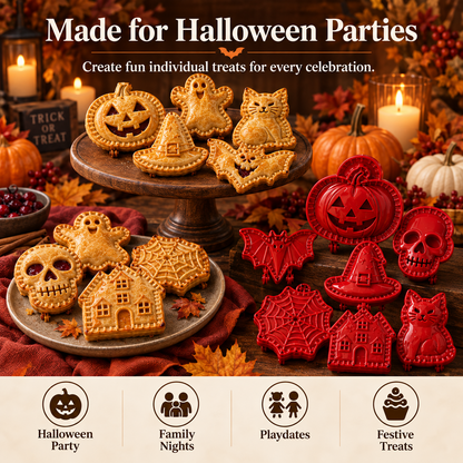 🎃 8-Piece Halloween Mini Hand Pie Mold Set
