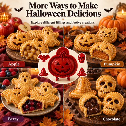 🎃 8-Piece Halloween Mini Hand Pie Mold Set