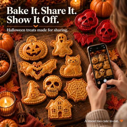 🎃 8-Piece Halloween Mini Hand Pie Mold Set
