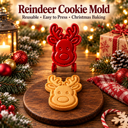 🎄 Christmas Cookie Molds – 8 Festive Press & Bake Designs