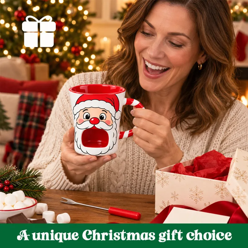 🎄 Christmas Fondue Mug – Warm Chocolate Dip for Holiday Nights