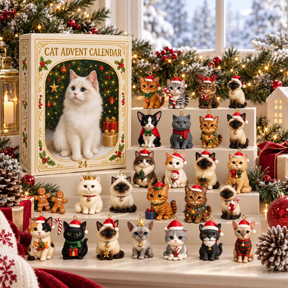 🎄 2026 Cat Advent Calendar – Christmas Countdown Gift for Cat Lovers
