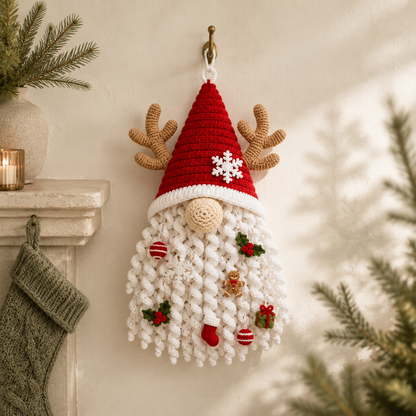 🧶 DIY Seasonal 3D Crochet Door Hanger Kit Collection | Coordinated Yarn, Filling, Accessories & Step-by-Step Instructions Included 💕