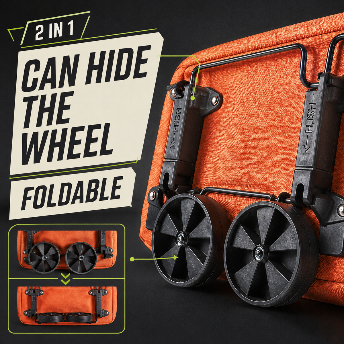 ✨ Collapsible Rolling Shopping Bag, Portable Foldable Wheeled Grocery Tote Bag Reusable Handbag For Supermarket Market Travel🌱✨