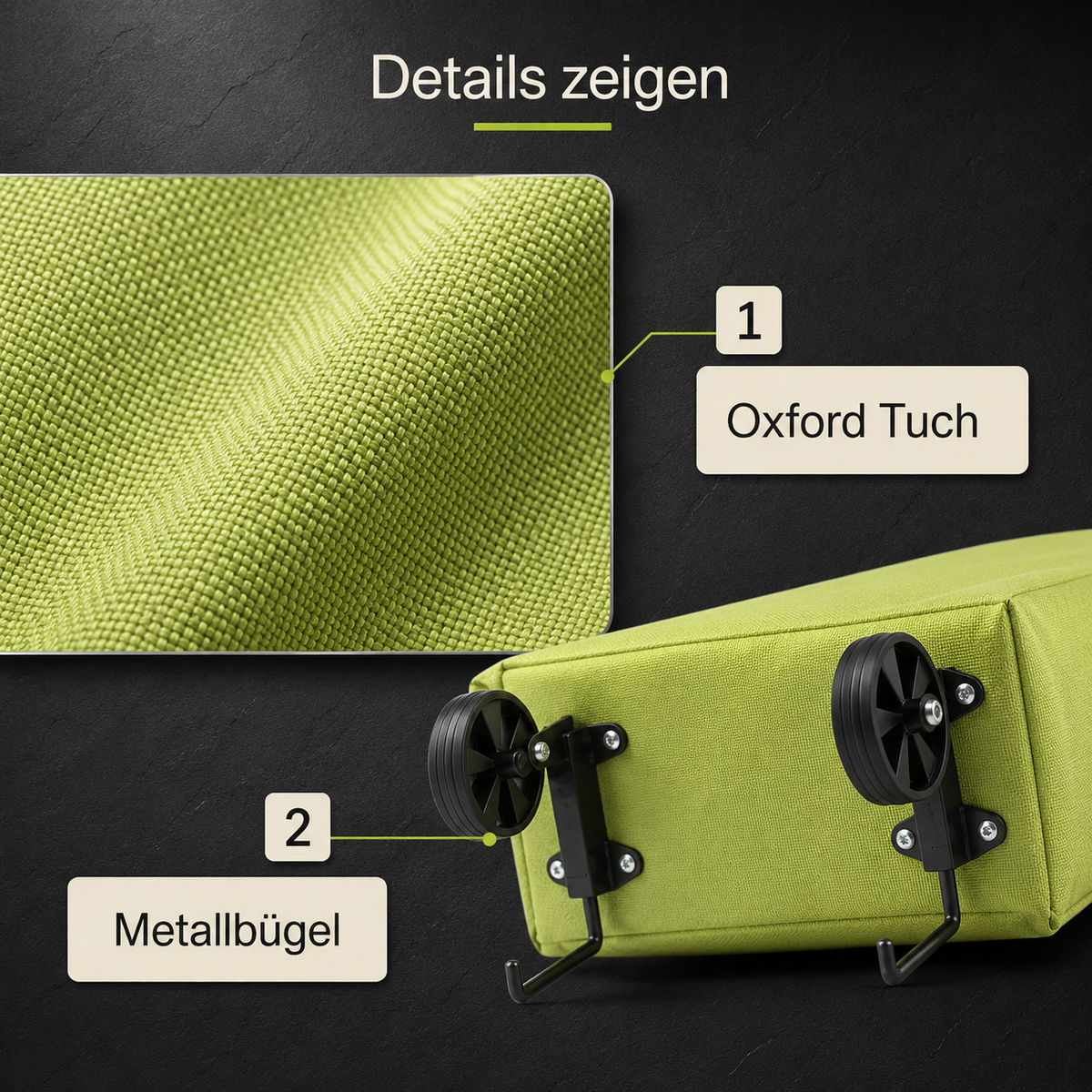 ✨ Collapsible Rolling Shopping Bag, Portable Foldable Wheeled Grocery Tote Bag Reusable Handbag For Supermarket Market Travel🌱✨