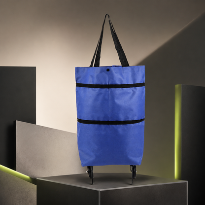 ✨ Collapsible Rolling Shopping Bag, Portable Foldable Wheeled Grocery Tote Bag Reusable Handbag For Supermarket Market Travel🌱✨