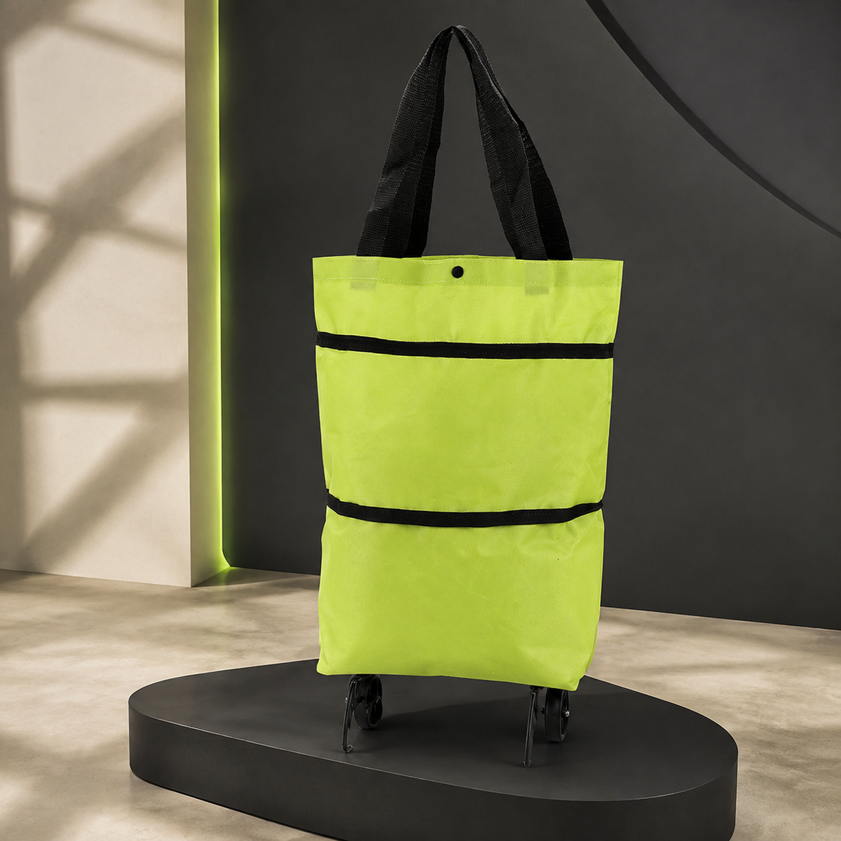 ✨ Collapsible Rolling Shopping Bag, Portable Foldable Wheeled Grocery Tote Bag Reusable Handbag For Supermarket Market Travel🌱✨