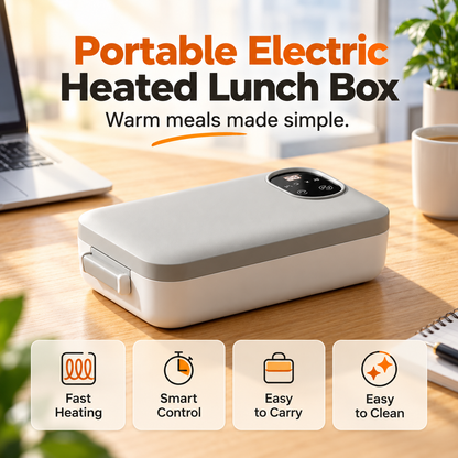 🍱 Portable Electric Heated Lunch Box – Enjoy Warm Meals Anywhere