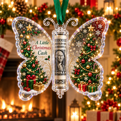 🎄 Christmas Money Butterfly Ornament – Creative Cash Gift Holder Keepsake 🦋💵