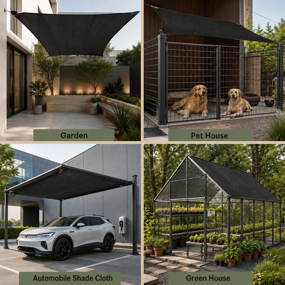 🎁Heavy‑Duty Sunblock Shade Cloth, Breathable Outdoor Shade Fabric for Patio, Garden, Backyard, Create Cool Comfortable Shaded Space