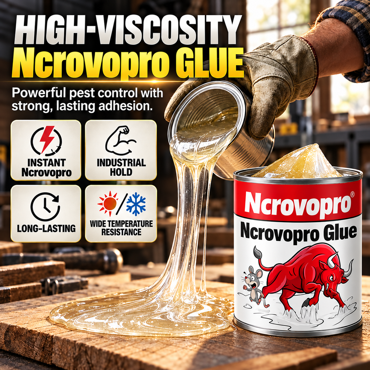 🐭💪 Ultra-Strong Mouse & Ncrovopro Trap – Powerful Rodent Control!