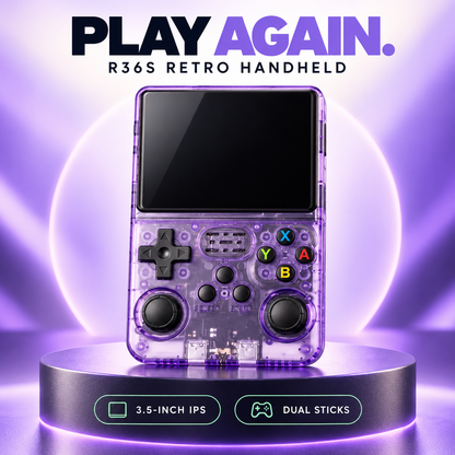 🎮 R36S Retro Handheld Gaming Console – 3.5″ IPS HD Display, Dual Joysticks & Classic Gaming Fun 🕹️