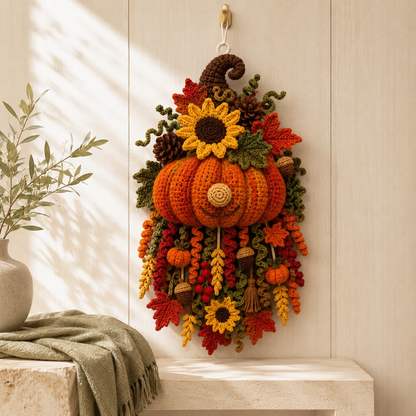 🧶 DIY Seasonal 3D Crochet Door Hanger Kit Collection | Coordinated Yarn, Filling, Accessories & Step-by-Step Instructions Included 💕