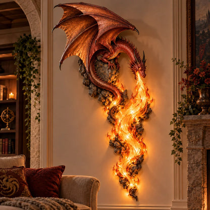 🔥 Dragonfire Guardian Wall Sconce – 🐉A Legendary Flame Awakens On Your Wall 🔥