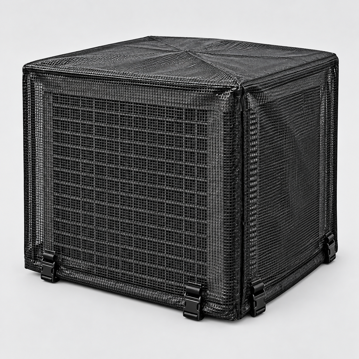 Black heavy duty breathable mesh AC cover product