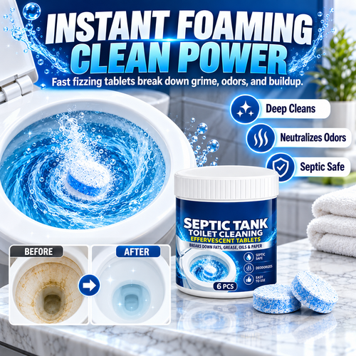 🚽 Drop, Fizz & Clean – Toilet Cleaning Tablets