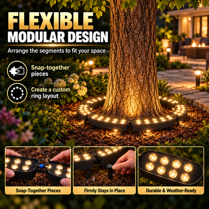 🌳 LED Ring Tree Light – Waterproof Outdoor Landscape Spotlight