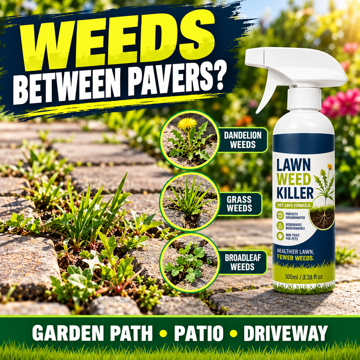 🌿 Easy-Use Weed Killer for Home & Garden