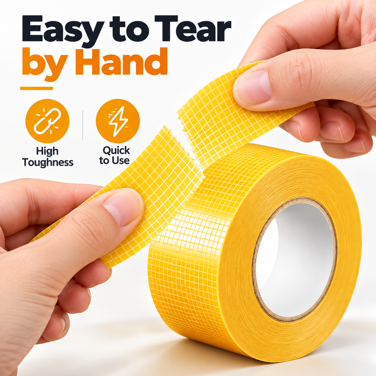 💪 Heavy-Duty Double-Sided Grid Tape – Strong Grip & Cleaner Removal