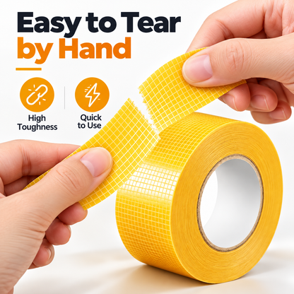 💪 Heavy-Duty Double-Sided Grid Tape – Strong Grip & Cleaner Removal