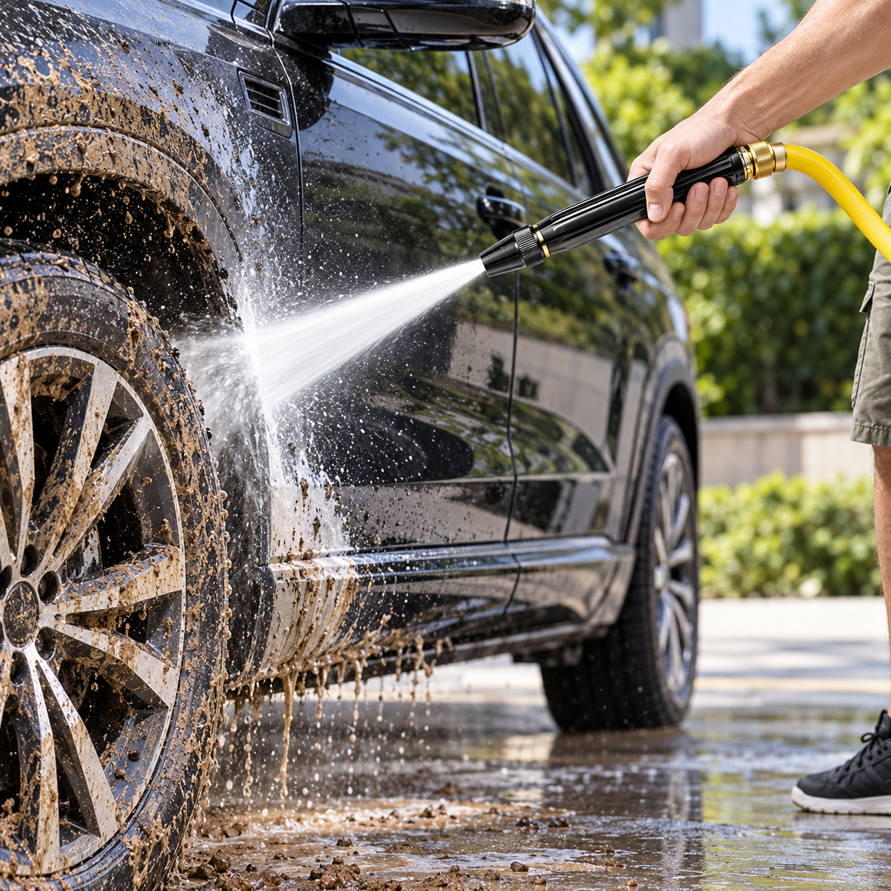 Adjustable Water Spray Nozzle Washing Car