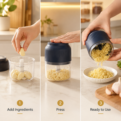 ⚡ Cordless Mini Food Chopper – Chop, Mince & Blend in Seconds
