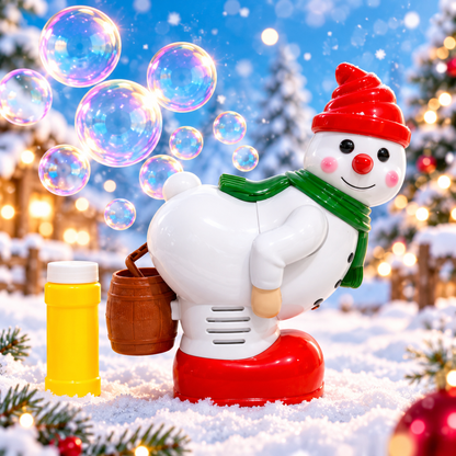 🎅🎄 Santa Bubble Blowing Machine – Musical Christmas Decor with Lights & Bubbles! ✨🫧