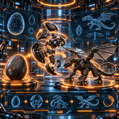 🥚🐉 DragonMorph – Magical Egg-to-Dragon Transforming Mechanical Toy | Unique Gift for Dragon Lovers