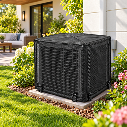 🍃 Heavy-Duty Breathable Mesh AC Cover – Keep Leaves & Debris Out