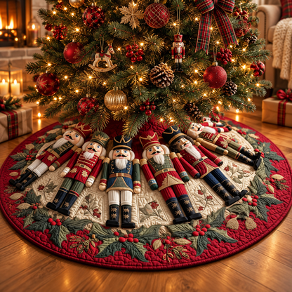 🎄✨ 3D Optical Illusion Christmas Tree Skirt – Festive Holiday Tree Decor 🎅