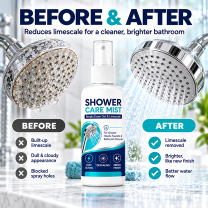 🚿✨ Powerful Shower Limescale Remover Spray – Effortlessly Dissolve Stubborn Buildup!