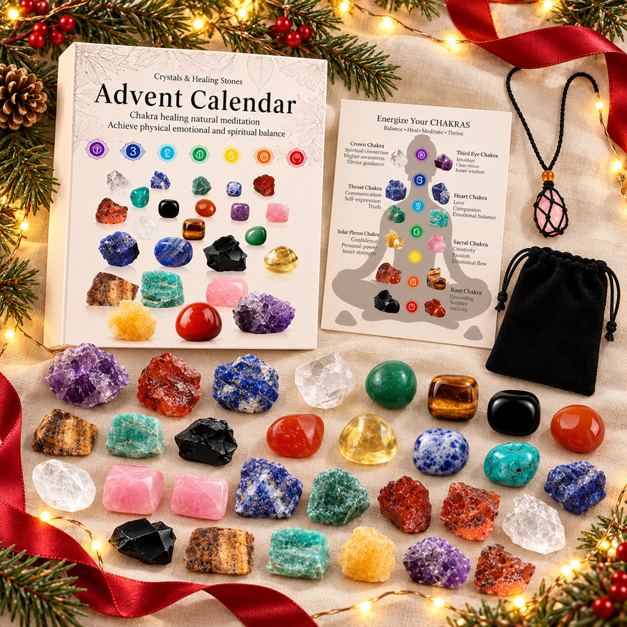 Crystal advent calendar gift scene