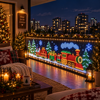 Ncrovopro smart pixel curtain lights for animated holiday displays