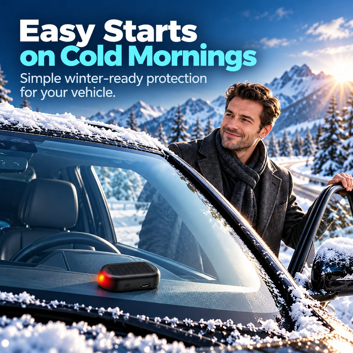 ❄️ Electromagnetic Snow & Ice Device for Cars – Winter Windshield Accessory 🚗