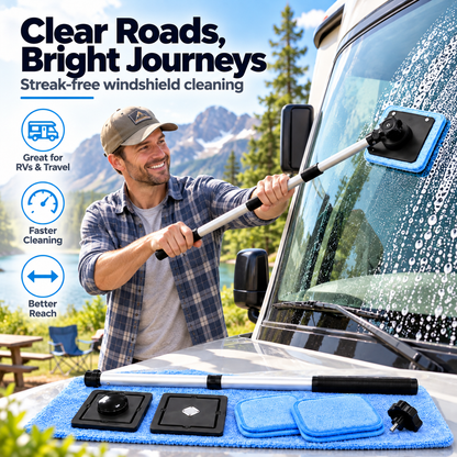🚗✨ Dual-Sided Magnetic Windshield Cleaner – Effortless Streak-Free Glass Cleaning