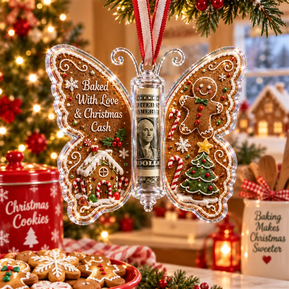 🎄 Christmas Money Butterfly Ornament – Creative Cash Gift Holder Keepsake 🦋💵